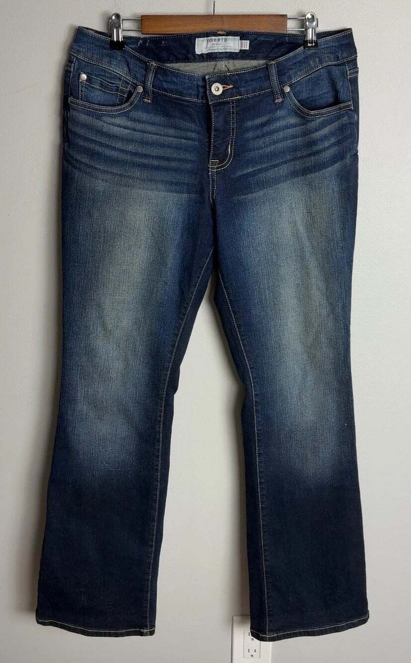 Torrid Denim Jeans Plus Size 12R Dark Wash Blue Pants Women’s